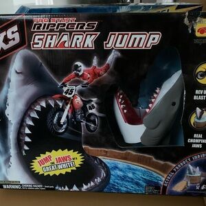 MXS Shark Jump Action Playset - Black and Red Vintage Toy